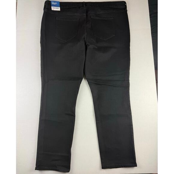 Old Navy Mid-Rise Power Slim Straight - Plus Size 22 black - Picture 6 of 7